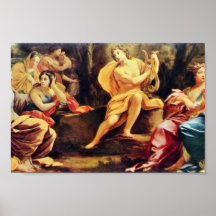 Apolo y las musas, por Vouet Simon Posters