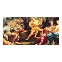 Apolo y las musas, por Vouet Simon Tarjeta Personal