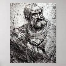 Apóstol, comunión santa de Leonardo da Vinci Posters