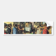 Apoteosis del home run de Ingres Jean Auguste Domi Etiqueta De Parachoque