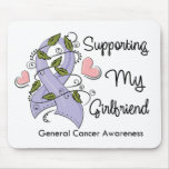 Apoyando a mi novia - conciencia del cáncer alfombrilla de ratón