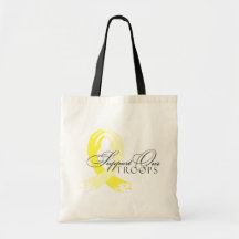 Apoye a nuestras tropas bolsas lienzo