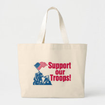 Apoye a nuestras tropas bolsas lienzo