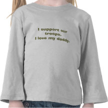 Apoye a nuestras tropas camisetas