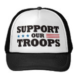 Apoye a nuestras tropas - negro gorras