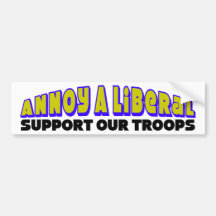 ¡Apoye a nuestras tropas! Pegatina De Parachoque