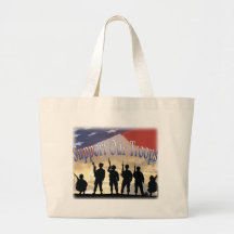 Apoye a nuestros soldados de las tropas bolsa de mano