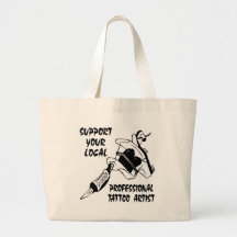 Apoye a su artista profesional local del tatuaje bolsas de mano