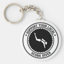 Apoye a su buceador local llavero