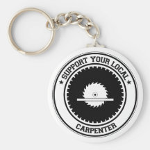 Apoye a su carpintero local llavero personalizado