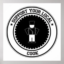 Apoye a su cocinero local impresiones