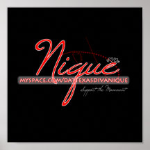 Apoye el poster del movimiento - negro/blanco/rojo