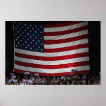 Apoye la bandera poster