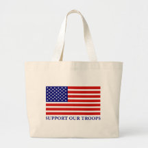 Apoye la nuestra bolsa de asas de la bandera de la