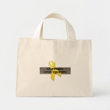 Apoye nuestro ACU de la cinta del amarillo del tot Bolsas