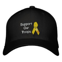 Apoye nuestro gorra bordado las tropas gorros bordados