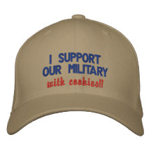 ¡Apoyo a nuestros militares con las galletas!! Gorras Bordadas