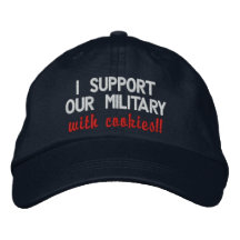¡Apoyo a nuestros militares con las galletas!! Som Gorra De Beisbol