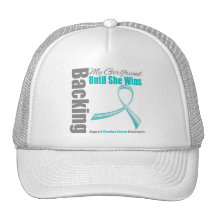Apoyo de mi cáncer ovárico de la novia gorros bordados