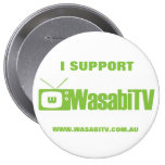 "APOYO insignia oficial de WasabiTV" Pins