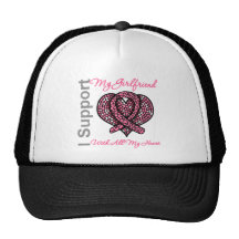 Apoyo mi conciencia del cáncer de pecho de la novi gorros bordados