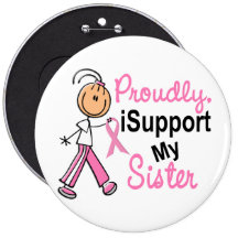 Apoyo mis camisetas del cáncer de pecho de la herm pin