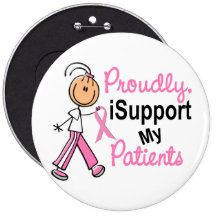 Apoyo mis camisetas del cáncer de pecho de los pac pins