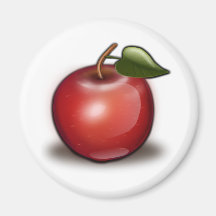 apple_002_Vector_Clipart Imán De Frigorífico