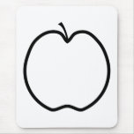 Apple blanco y negro alfombrillas de raton