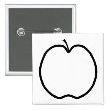 Apple blanco y negro pin