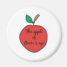 Apple de Gram' ojo de s Imanes De Nevera