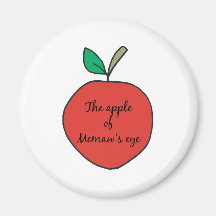 Apple de Memaw' ojo de s Imanes Para Frigoríficos
