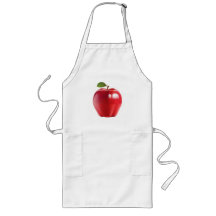 Apple delicioso jugoso rojo brillante delantales