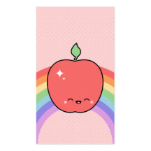 Apple feliz lindo plantillas de tarjetas de visita