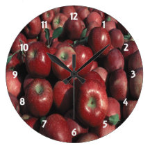 Apple red delicious cosecha el reloj
