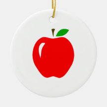 Apple rojo grande ornamento para reyes magos