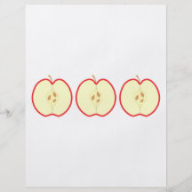 Apple rojo medio flyer a todo color