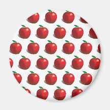 Apple rojo modela imán para frigorífico