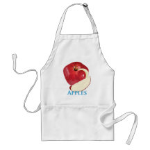 Apple rojo quebradizo delantal