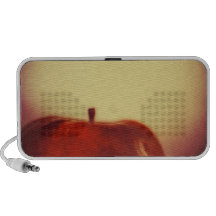 Apple rojo retro, altavoz del Doodle de OrigAudio™