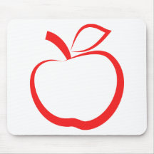 Apple rojo tapetes de raton