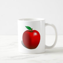 Apple rojo tazas