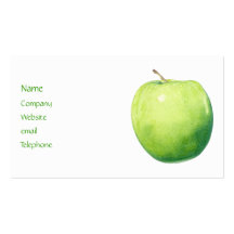 Apple verde perfila la tarjeta plantillas de tarjetas personales