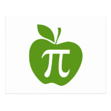 Apple verde pi postales