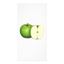 Apple verde tarjetas fotográficas 