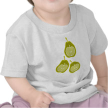 Apple y arte del Doodle de las peras Camisetas