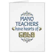 Aprecio del profesor de piano felicitacion 