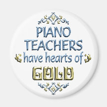 Aprecio del profesor de piano imán de frigorífico