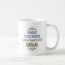 Aprecio del profesor de piano tazas