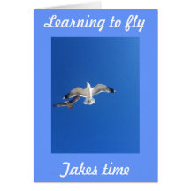 Aprendizaje volar la tarjeta